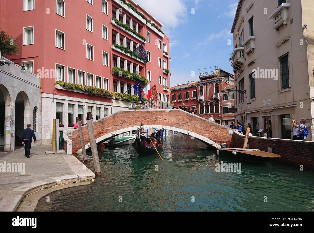 Oct. 1, 2019 - Venice, Italy: General views to the Venice with its lagoons, bridges, gondolas and street life. Stock Photo