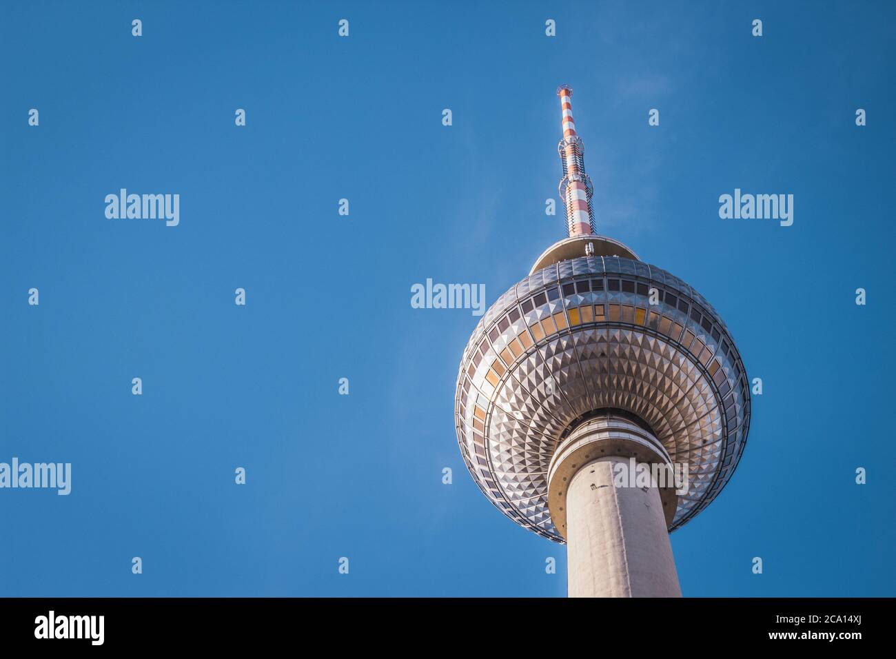 The famous TV tower in Berlin, Germany. Stock Photo