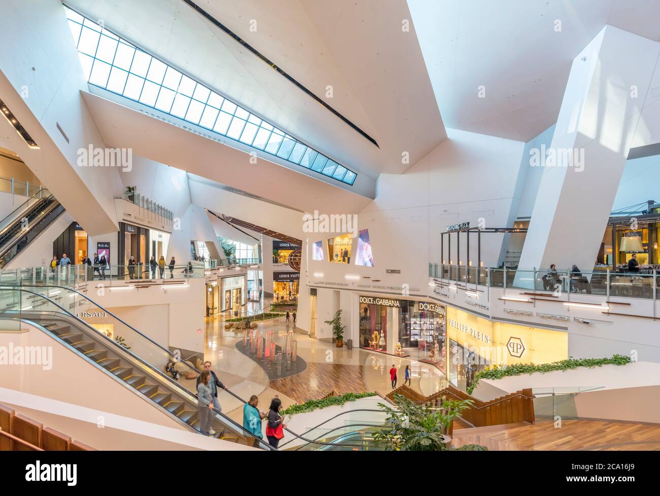 The Shops at Crystals, an upscale shopping mall in the CityCenter complex, Las Vegas Boulevard, Las Vegas, Nevada, USA Stock Photo