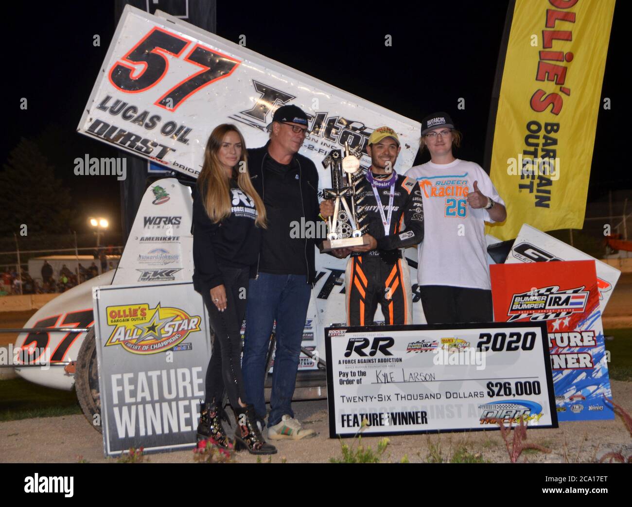 Plymouth, Wisconsin, USA. 30th July, 2020. Former NASCAR driver Kyle