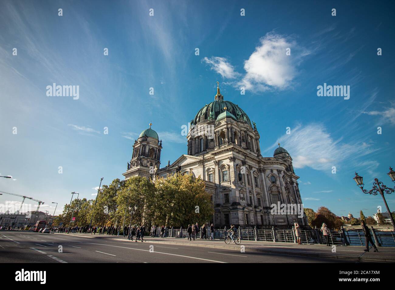 Berlin Cathedral (Berliner Dom) next to Spree River, Berlin, Germany. Stock Photo