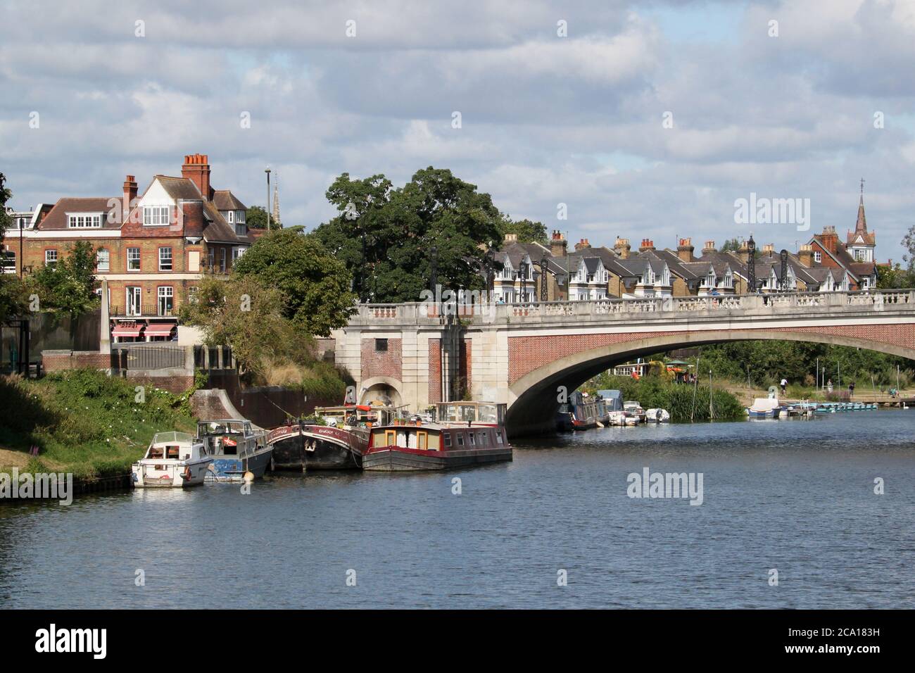 Hampton Court Bridge River Thames East Molesey Surrey England