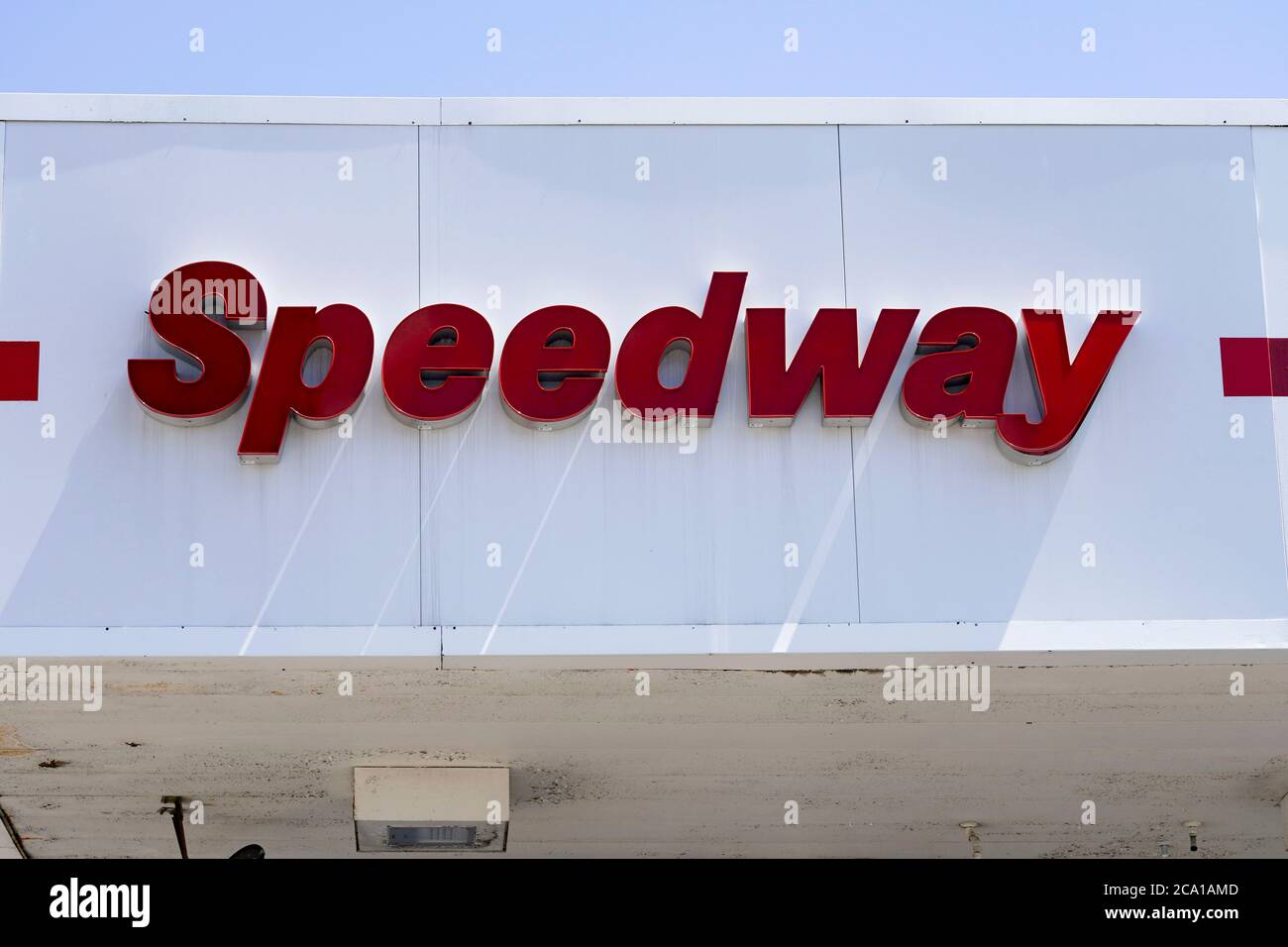 NEW YORK, NY AUGUST 3 A view of Speedway gas stations in Queens on