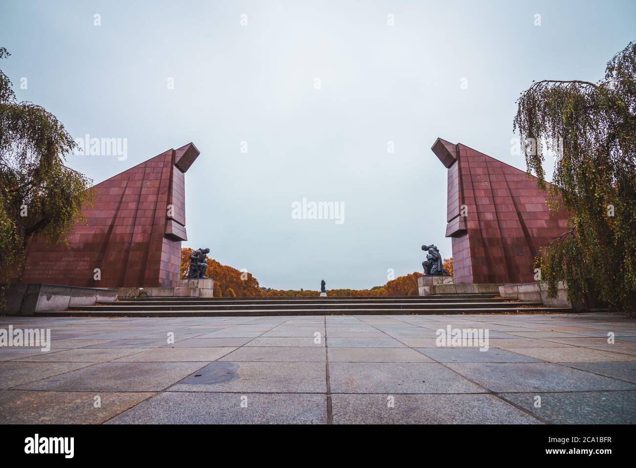 Soviet War Memorial in the Treptower Park in Berlin, Germany. Stock Photo