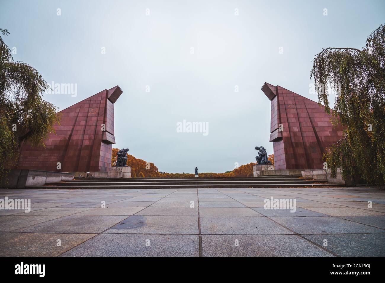 Soviet War Memorial in the Treptower Park in Berlin, Germany. Stock Photo