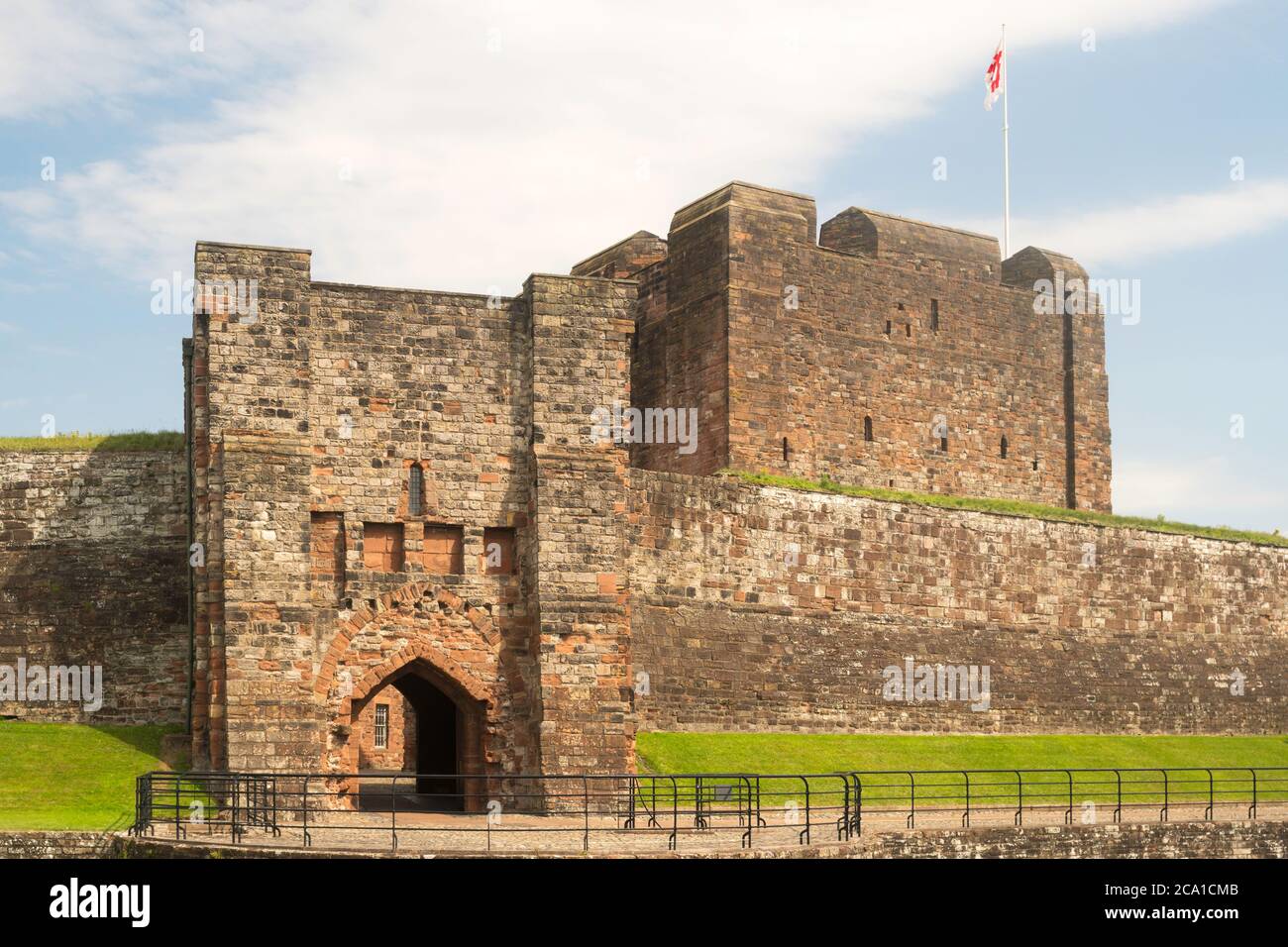 The Captain's Tower and Keep of Carlis!e castle. Cumbria, England, UK Stock Photo