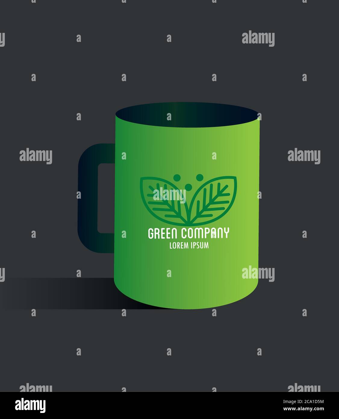 Download Corporate Identity Brand Mockup Mug Green Mockup Green Company Sign Stock Vector Image Art Alamy