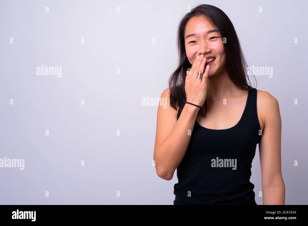 Portrait of happy young beautiful Asian woman Stock Photo - Alamy