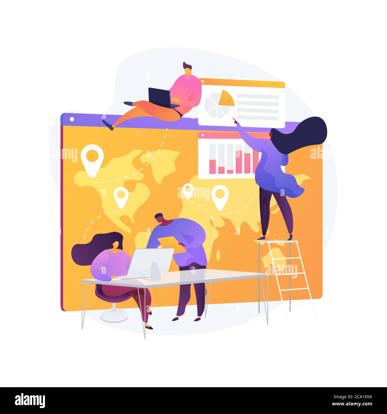 Customer support abstract concept vector illustration. Stock Vector