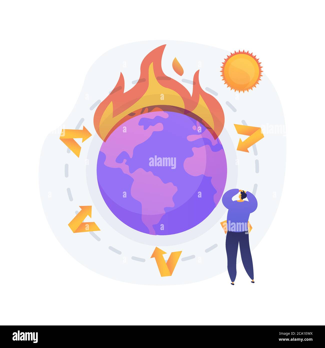 Greenhouse Effect Abstract Concept Vector Illustration Stock Vector Image Art Alamy