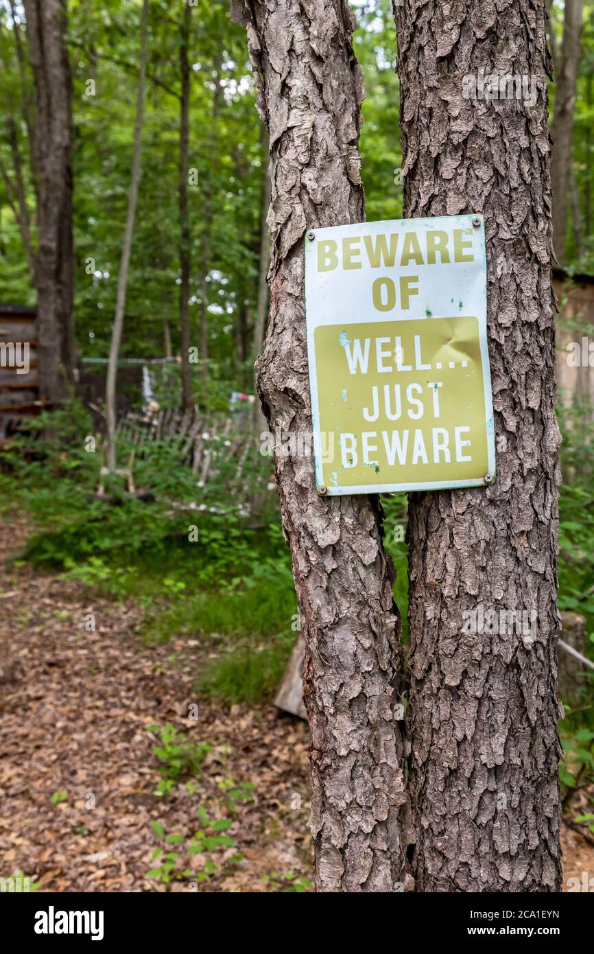 Holly, Michigan Rotten Manor, a haunted house and haunted forest attraction near Detroit Stock
