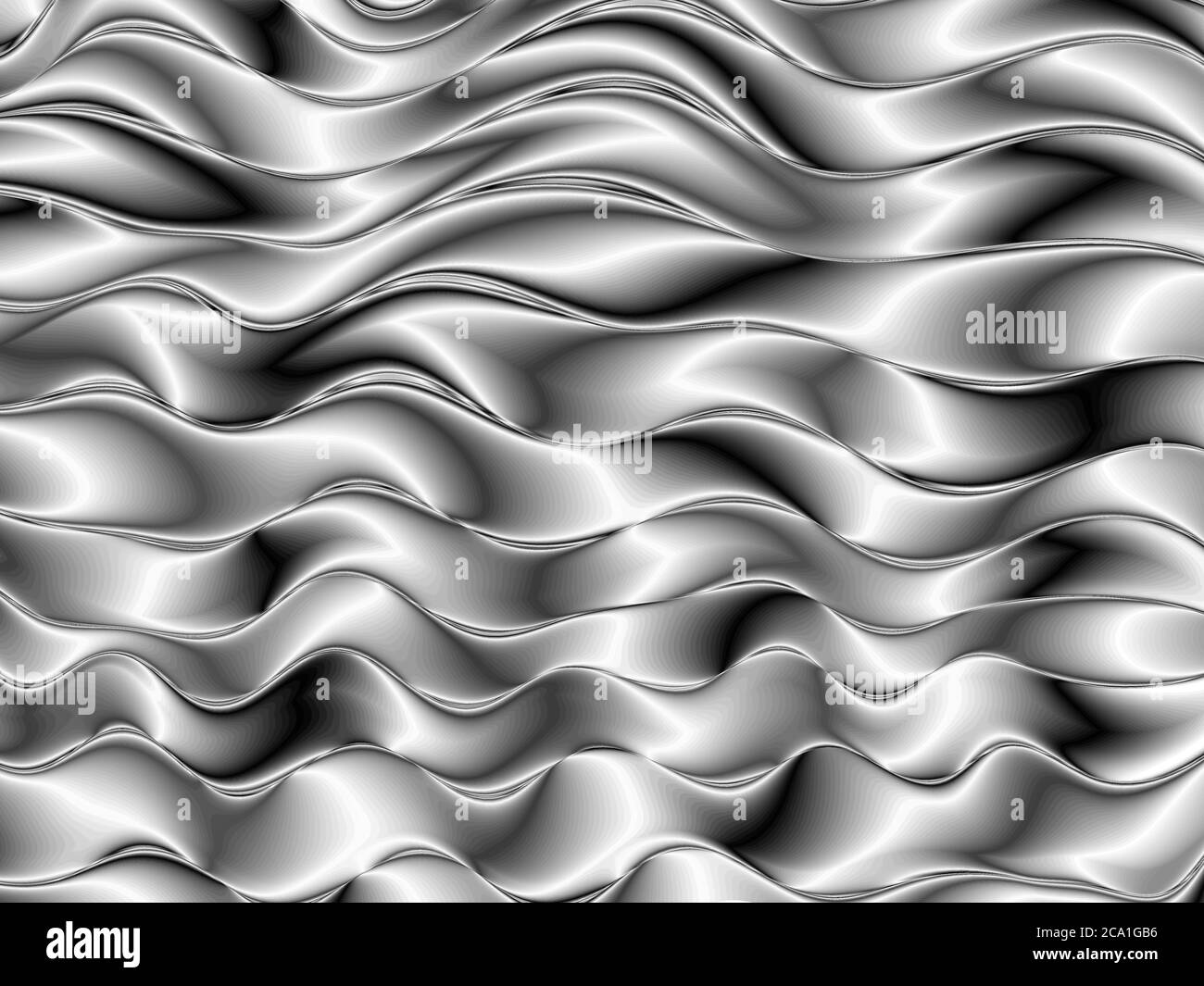 Smooth liquid black wavy 3d background Stock Vector Image & Art - Alamy
