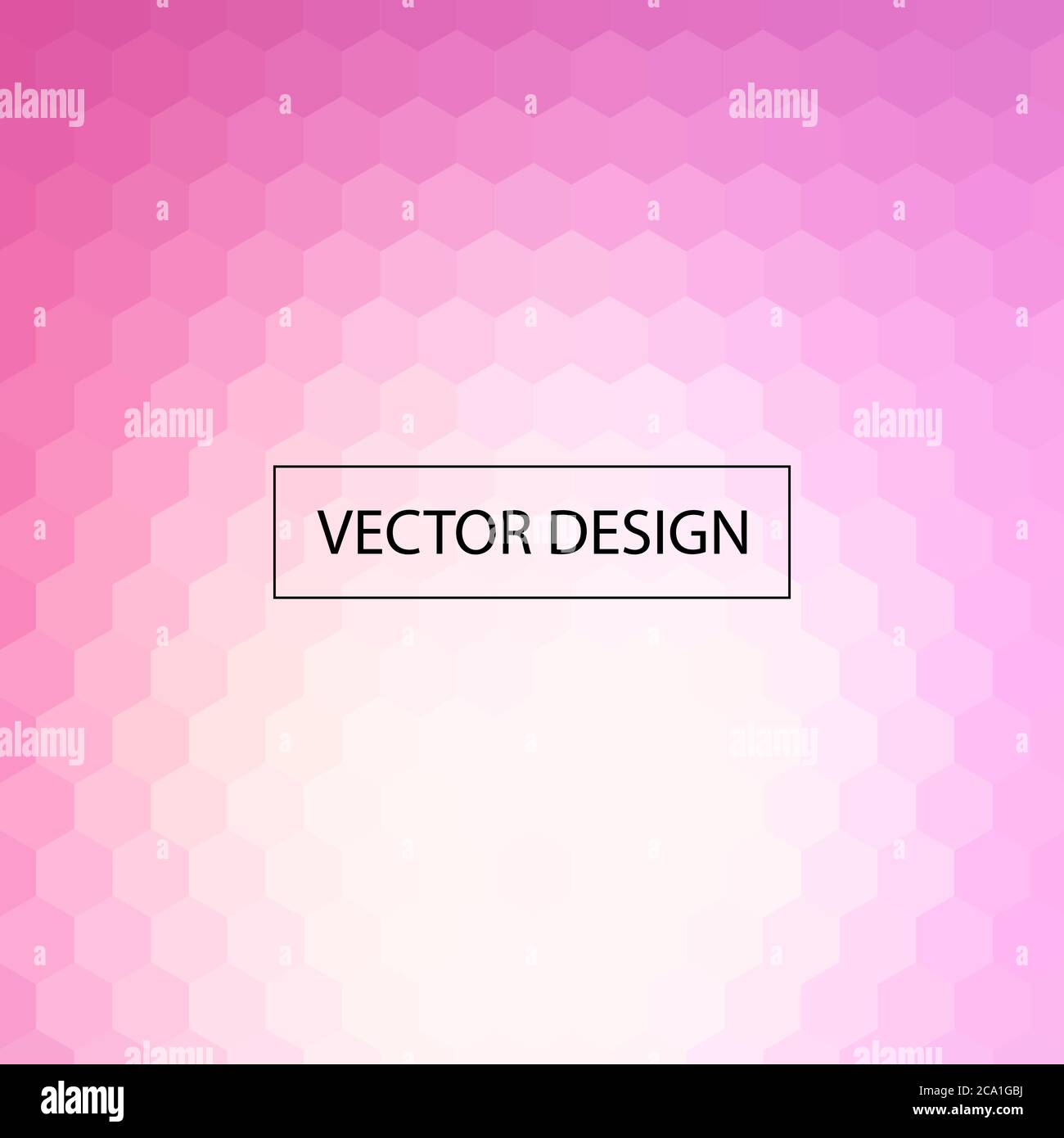 Pink hexagon background. Abstract vector geometric background Stock Vector