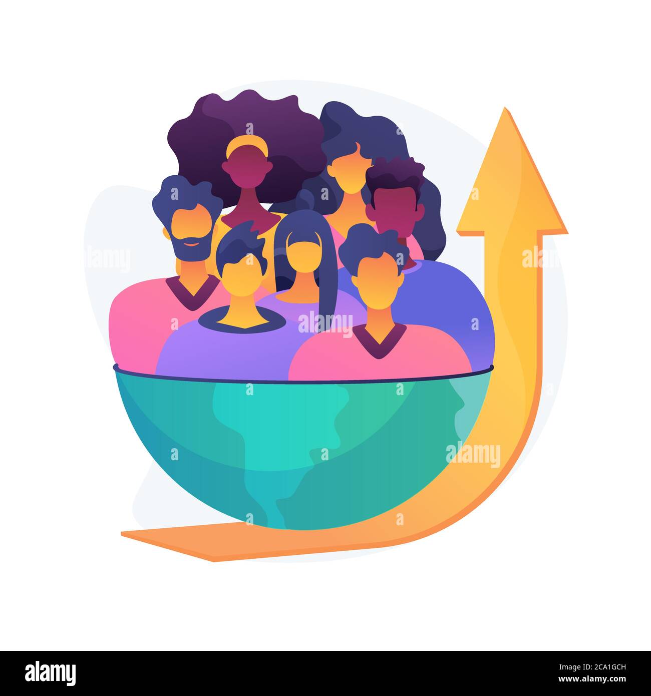 Population growth cartoon hi-res stock photography and images - Alamy
