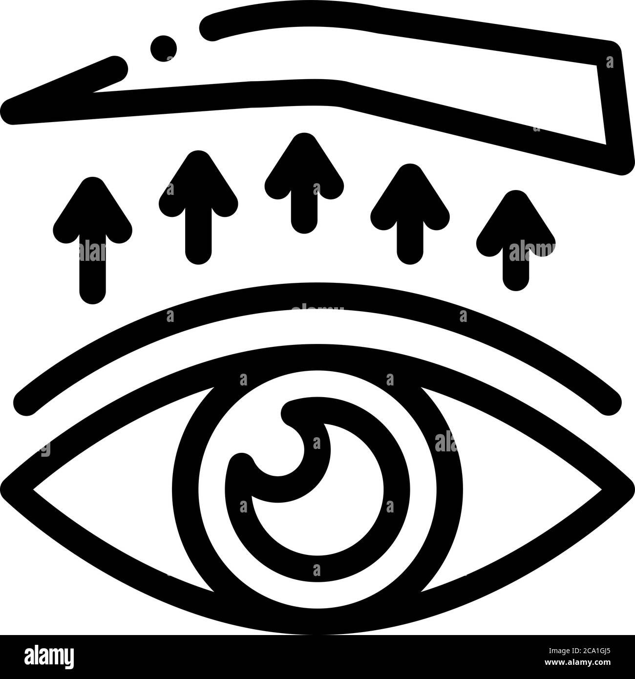 eyelid surgery treatment icon vector outline illustration Stock Vector ...