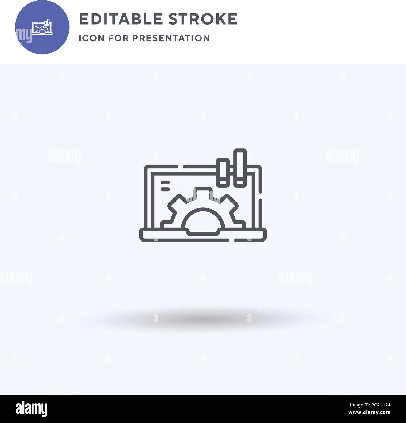 Setting icon vector, filled flat sign, solid pictogram isolated on ...