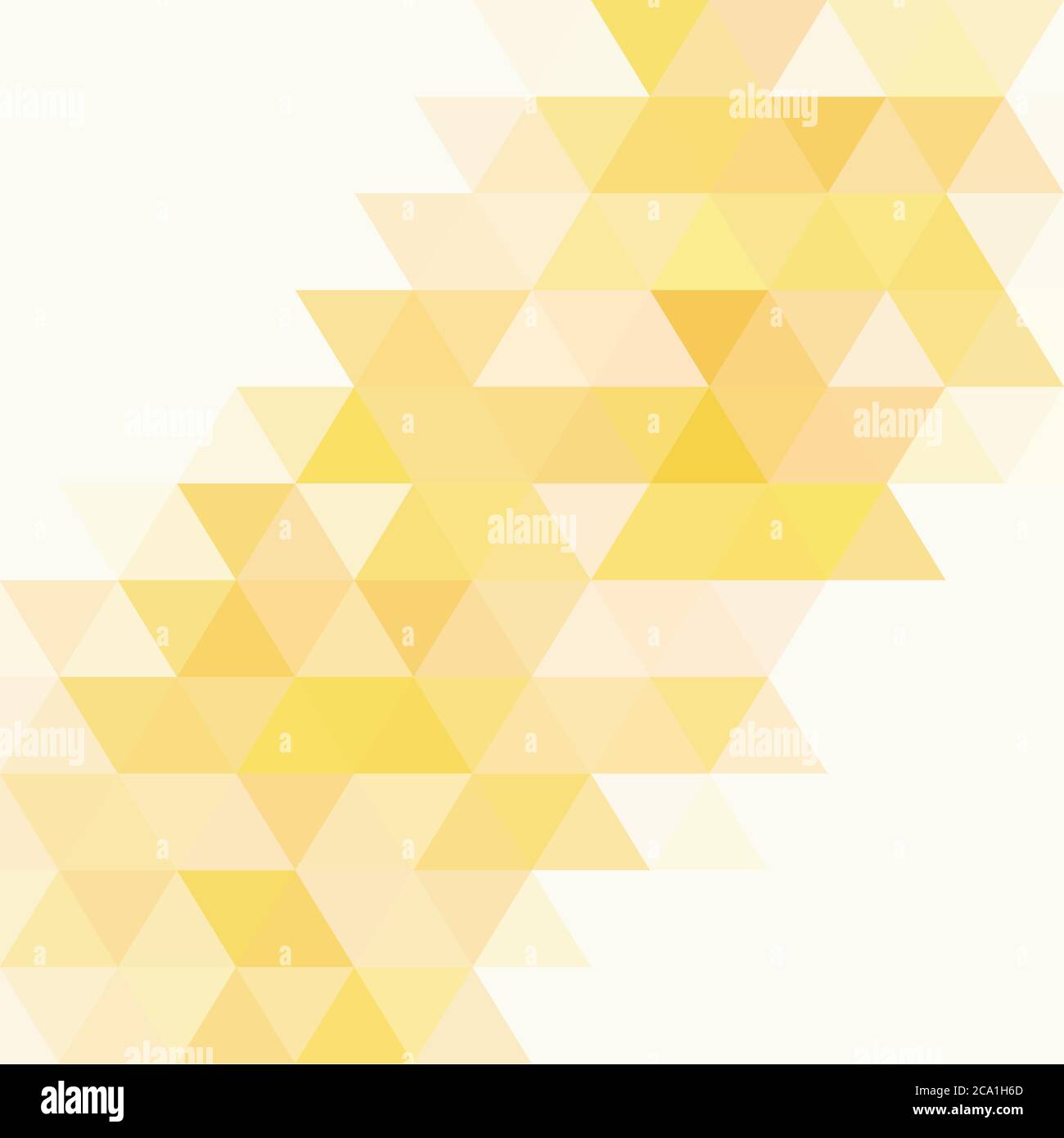 Yellow triangular abstract background. Vector layout for advertising Stock Vector