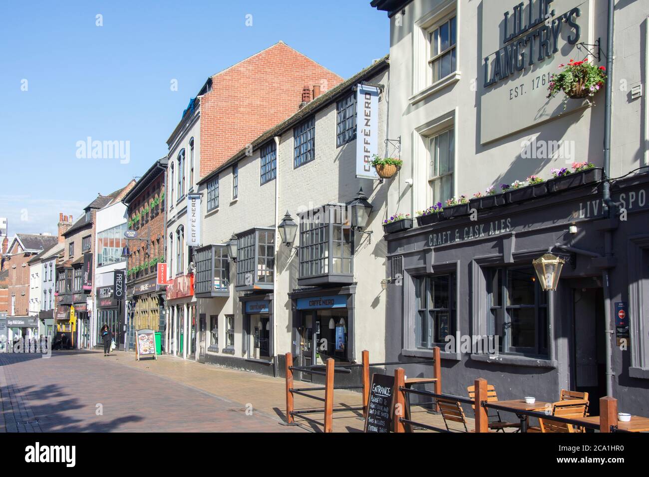 Restaurants and cafes, Forman Street, Nottingham, Nottinghamshire, England, United Kingdom Stock Photo