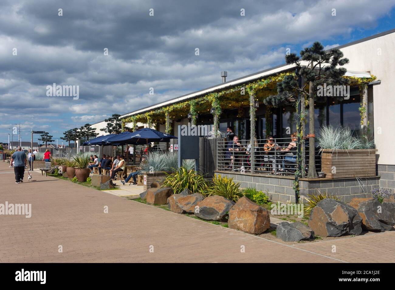 Bar88 bar and restaurant on the promenade, Seaburn, Sunderland, Tyne and Wear, England, United Kingdom Stock Photo