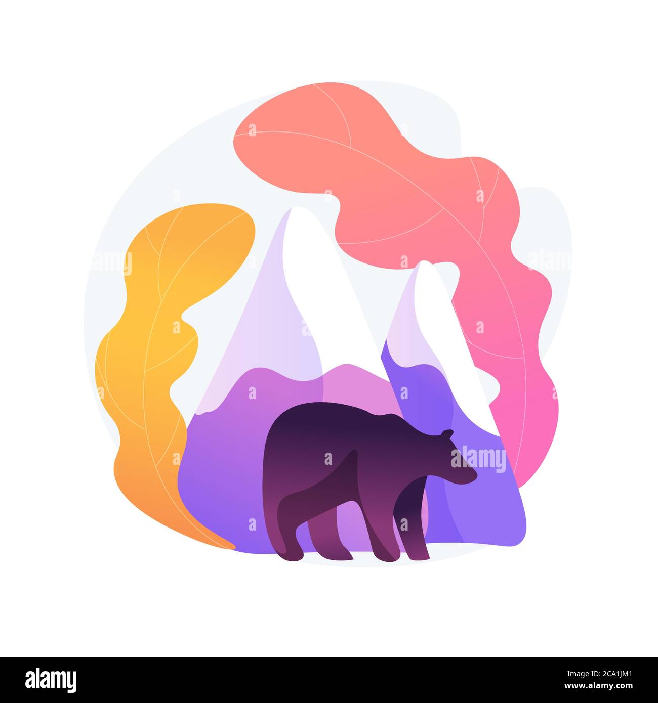 National parks creation abstract concept vector illustration. Stock Vector