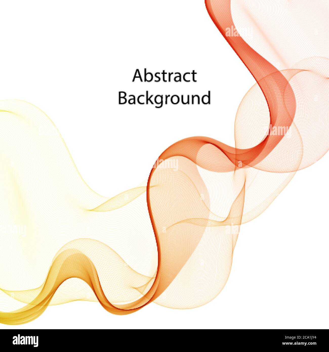 red wave. Abstract image Vector background Stock Vector