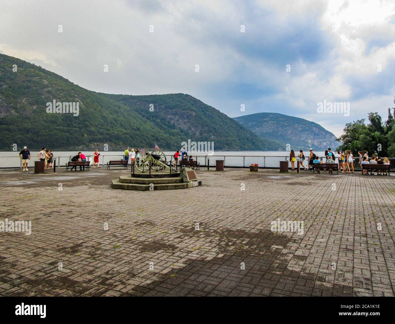 Cold Spring, New York Park on the Hudson River features a replica of the Parrott Gun, a Civil