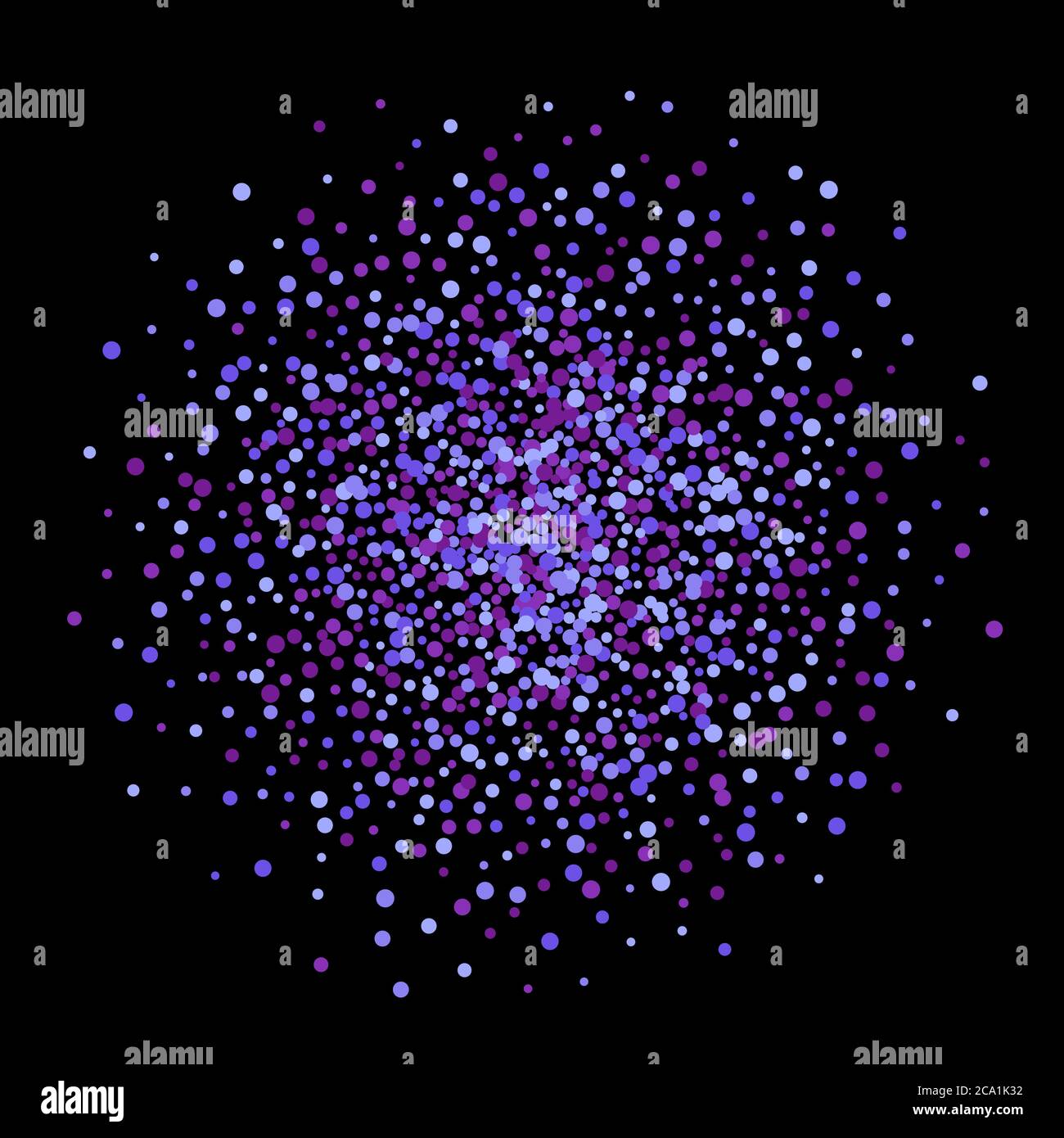 Blue glitter splash on black background. Vector illustration Stock ...