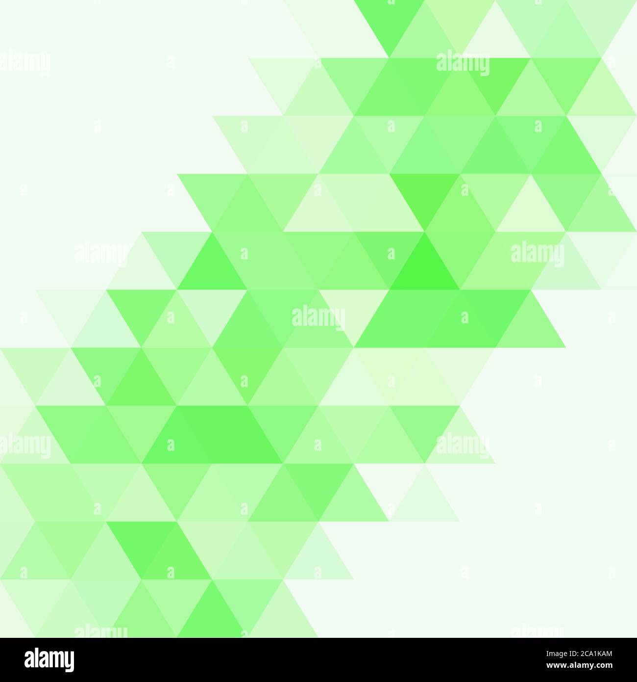 Green triangular abstract background. Vector layout for advertising Stock Vector