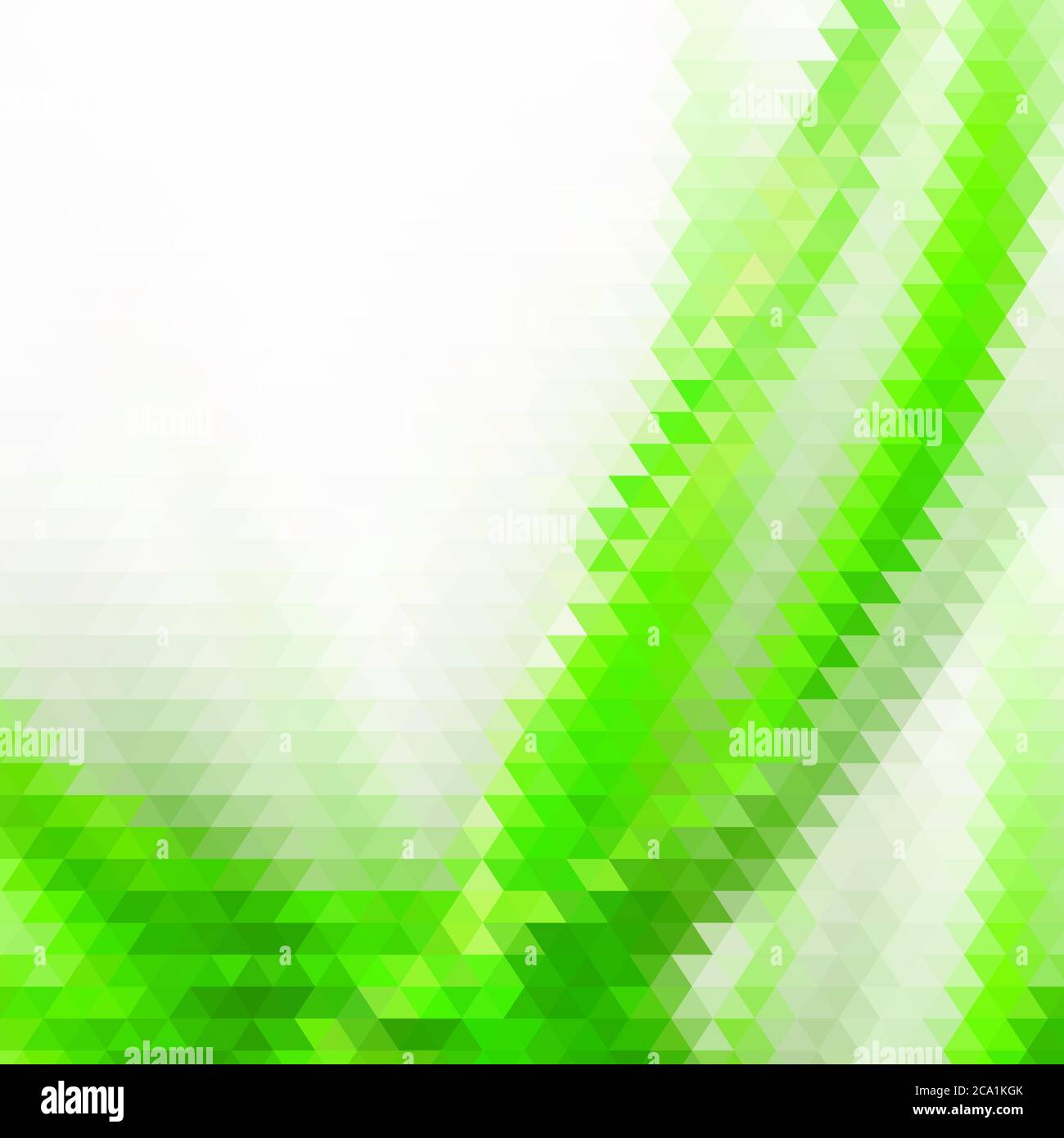 Green triangular abstract background. Vector layout for advertising Stock Vector