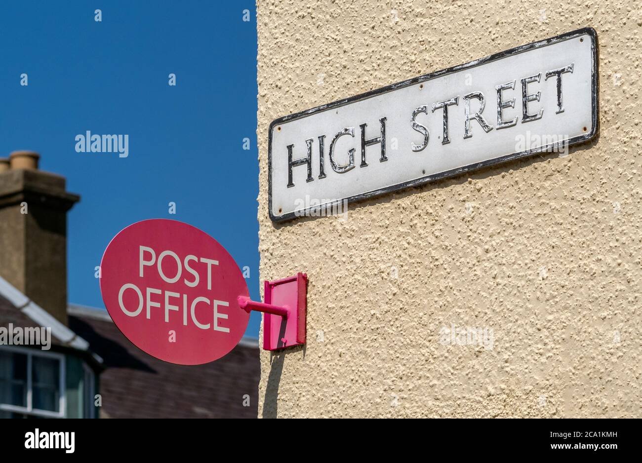 Post Office, High Street, Gifford, East Lothian, Scotland, UK Stock