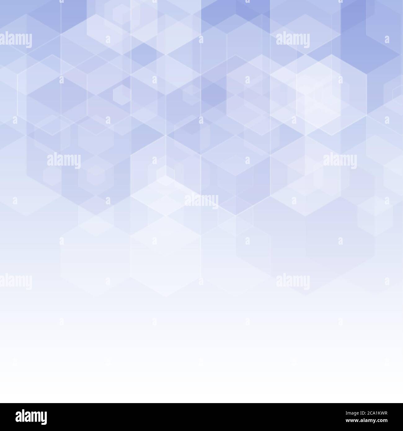 Abstract blue hexagons. Background for presentation Stock Vector