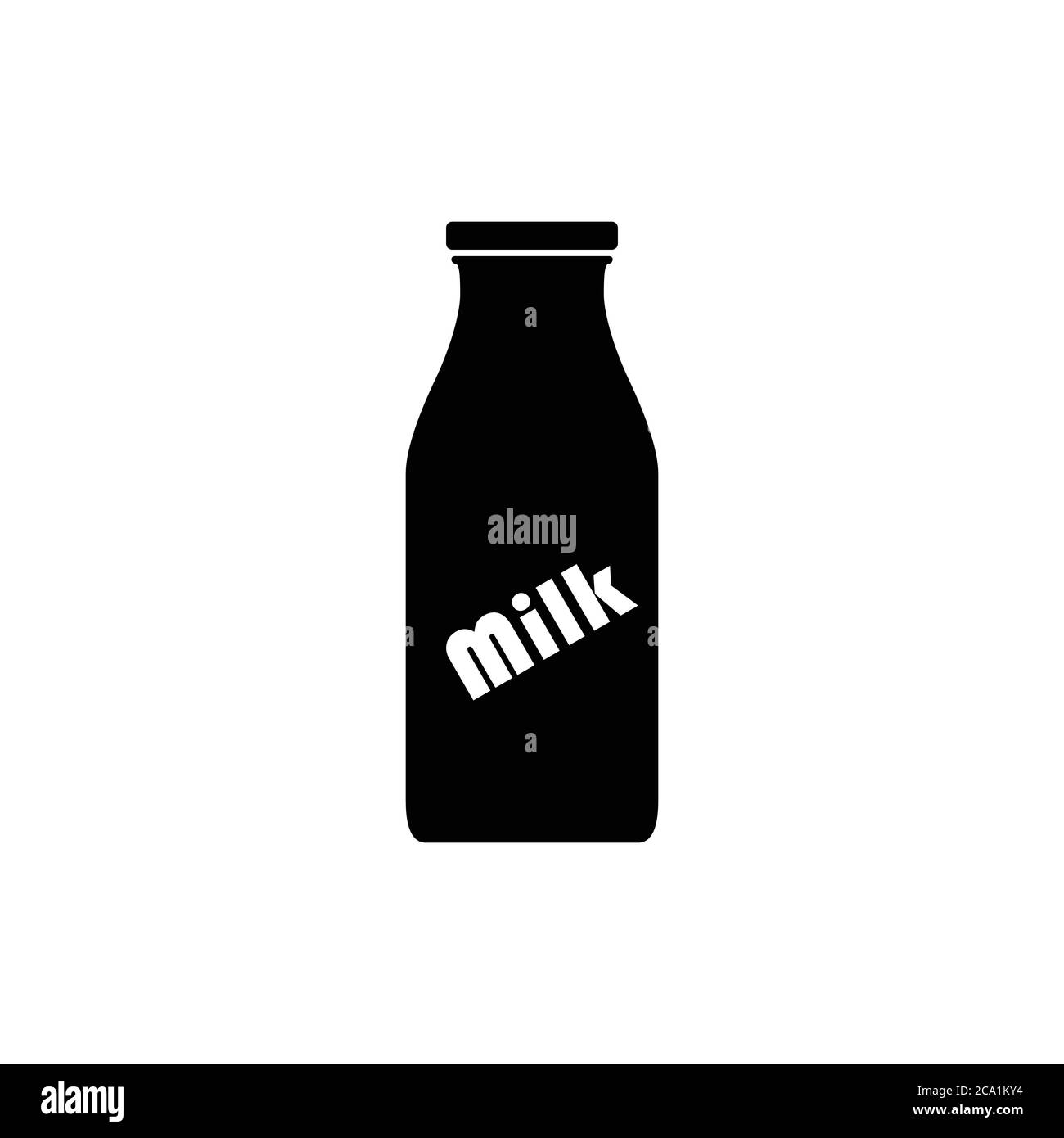 Cow milk bottle Black and White Stock Photos & Images Alamy
