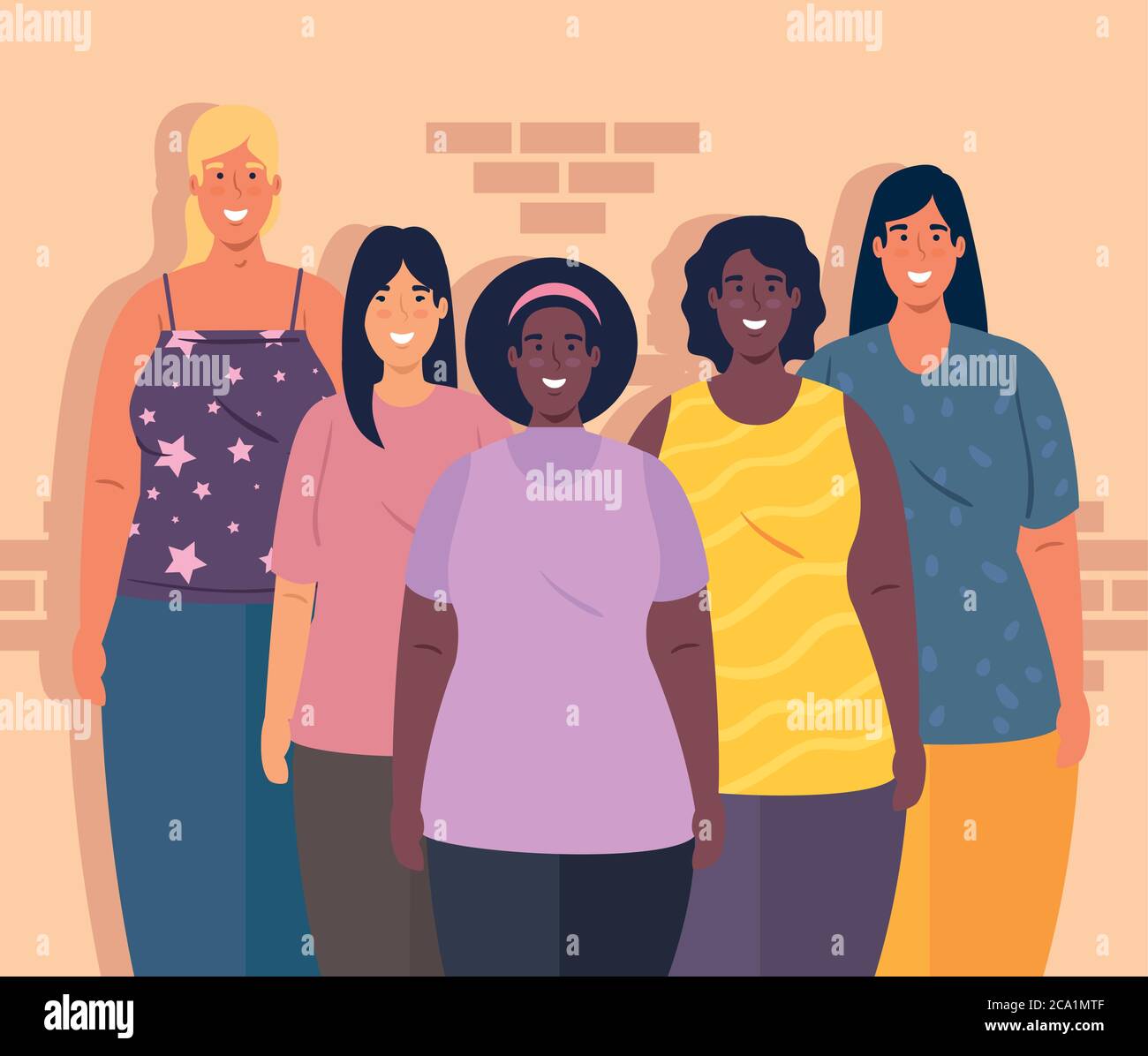 Multiethnic Group Women Together Diversity And Multiculturalism