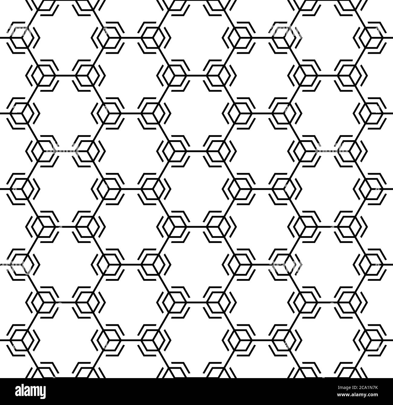 Technical honeycomb seamless pattern Stock Vector