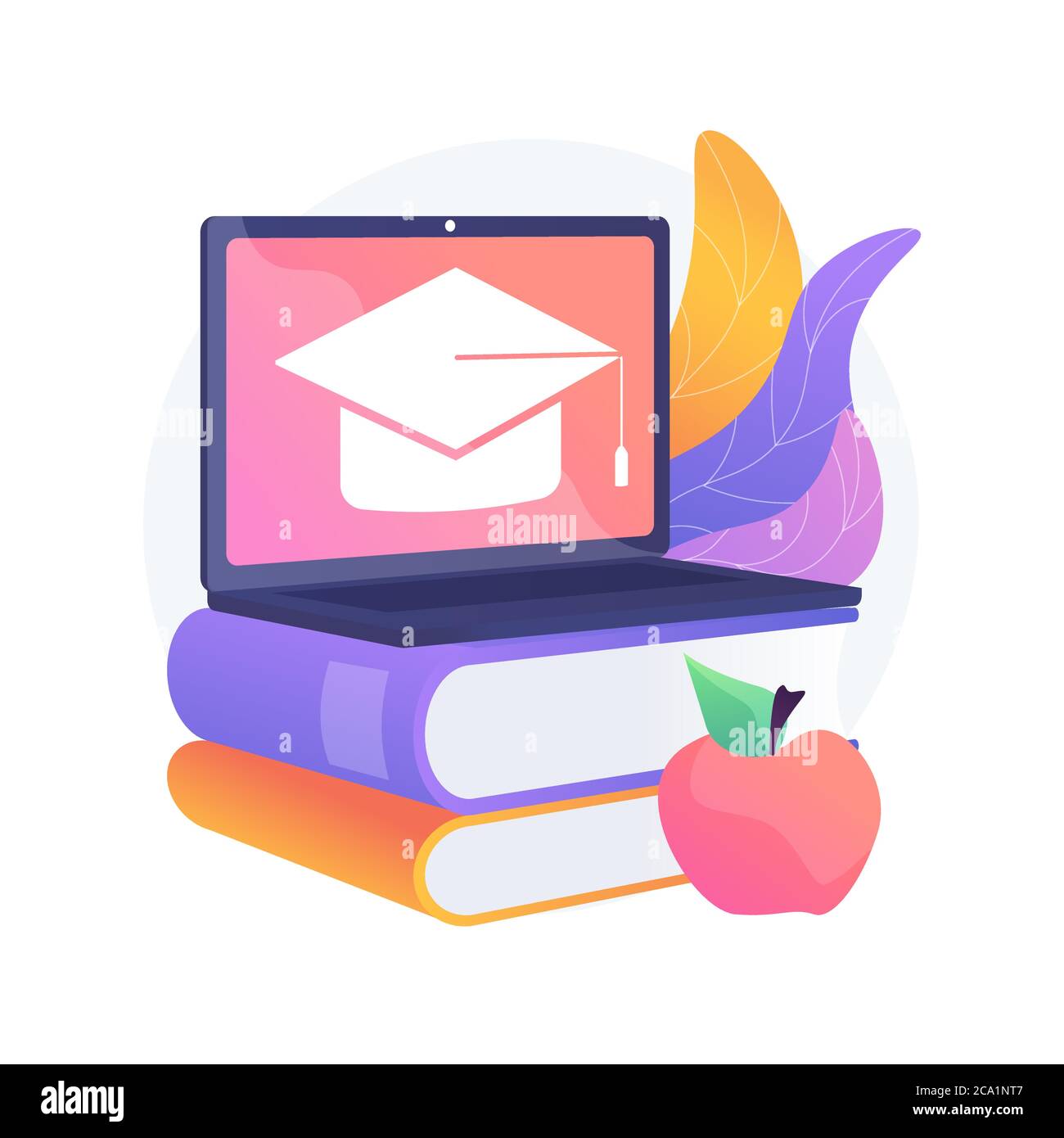 Online school platform abstract concept vector illustration Stock ...