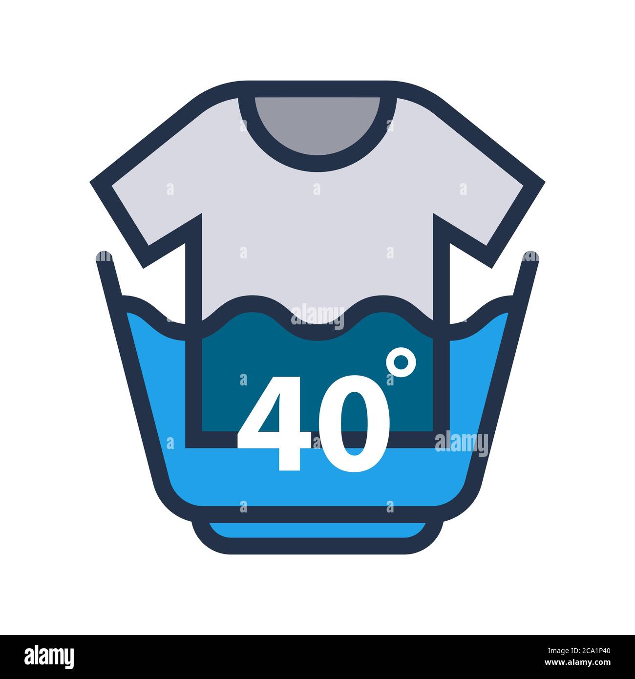 hand wash clothes with a basin at a temperature of 40 degrees. flat