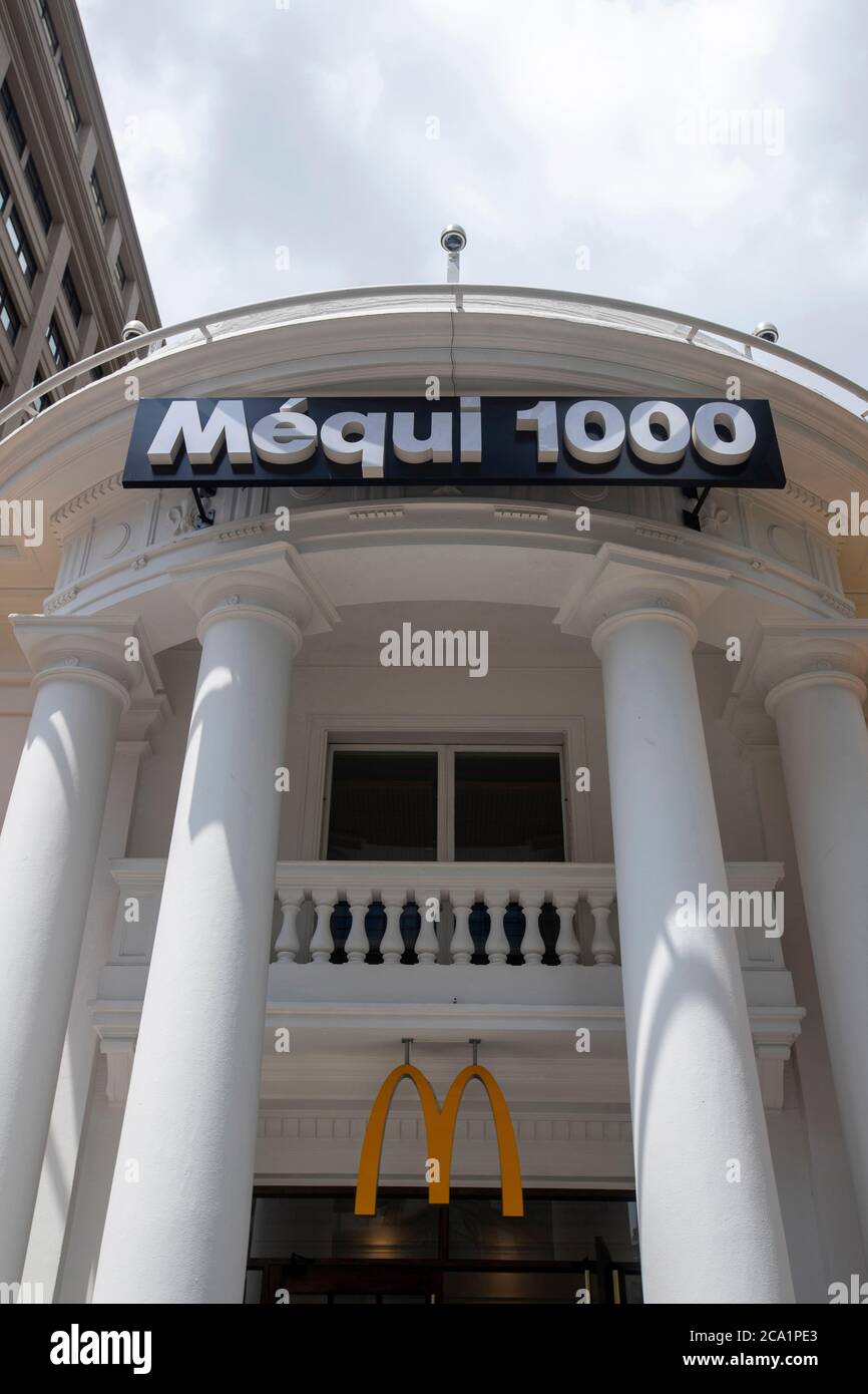Sao Paulo, Brazil -  december 29 2019 - The recently opened “Méqui 1000” store, in celebration of the 1000th McDonald's store in Brazil Stock Photo