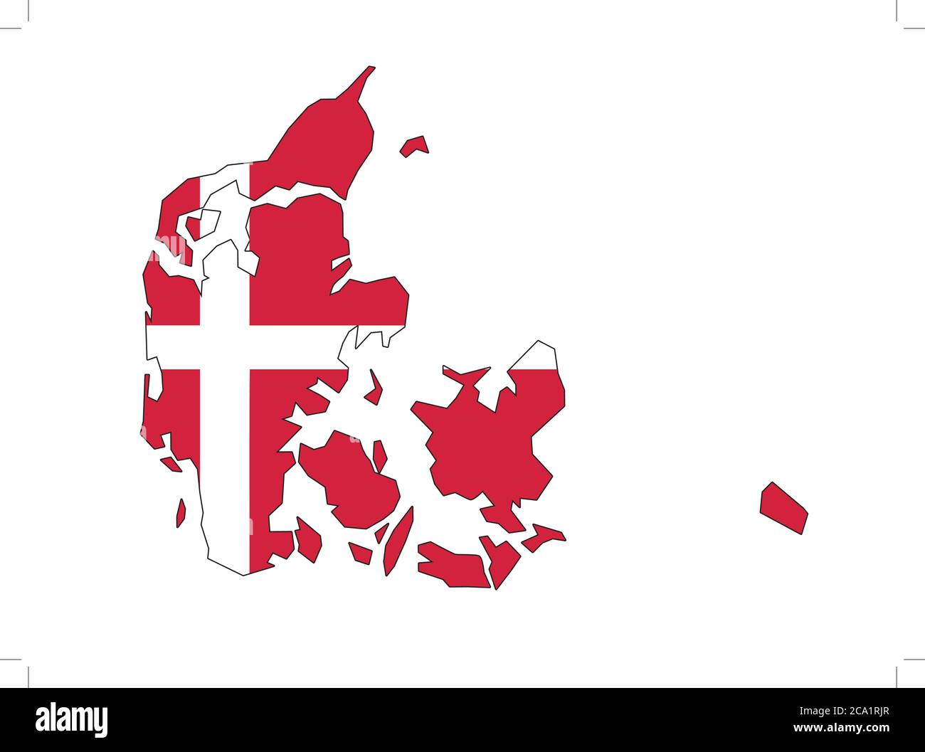 map flag of Denmark Stock Vector Image & Art - Alamy