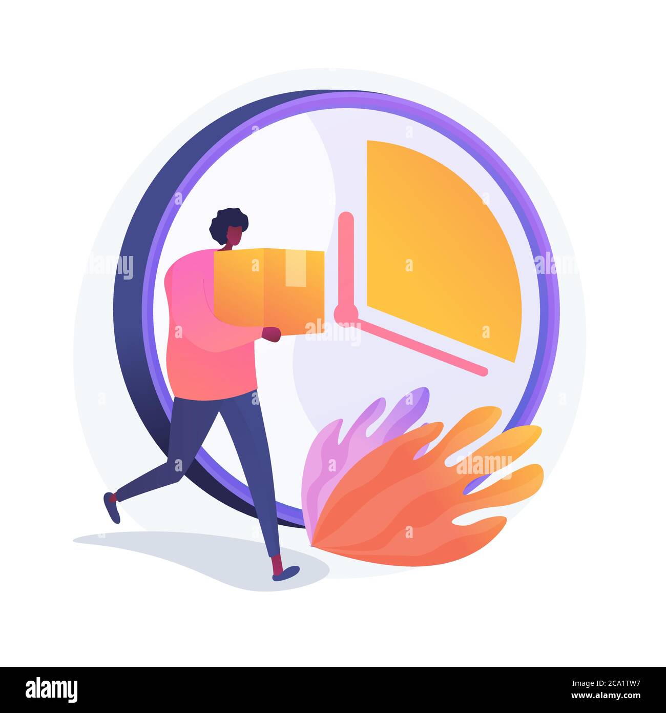 Express courier delivery vector concept metaphor Stock Vector Image ...