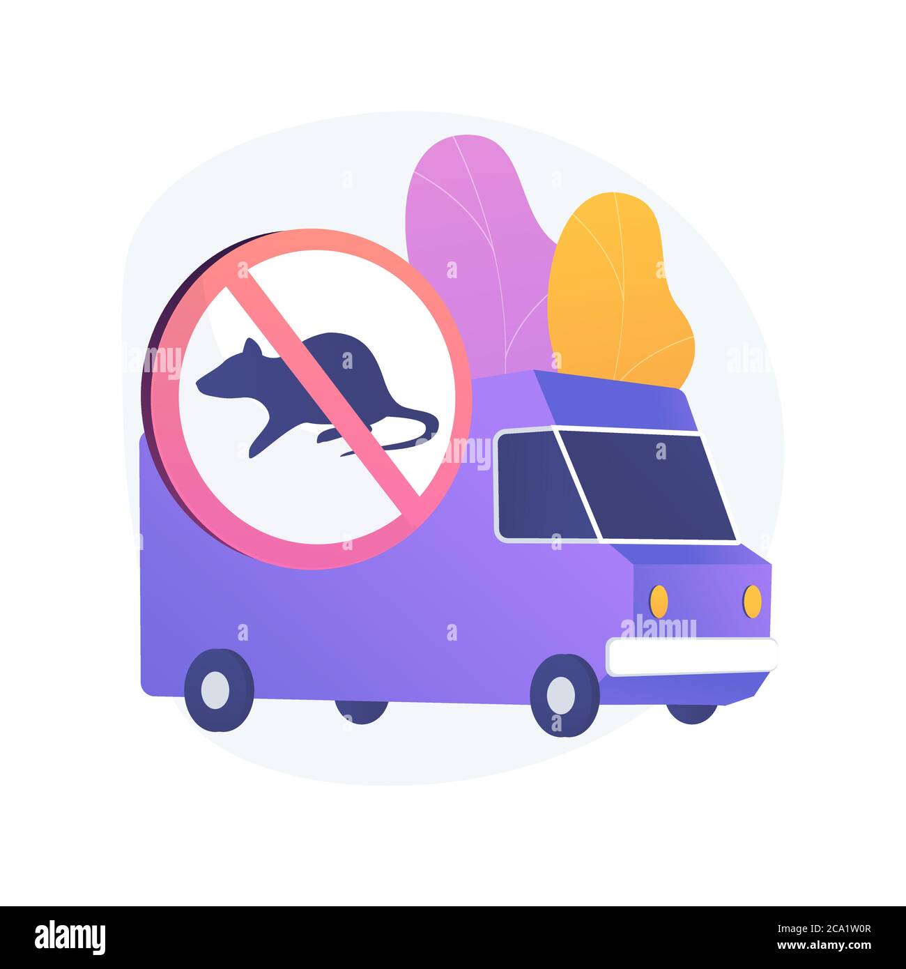 Rodents pest control service abstract concept vector illustration. Stock Vector
