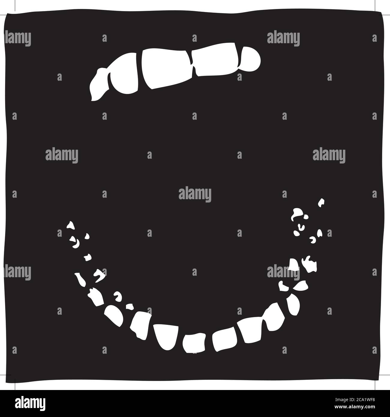 Mouth wide open teeth Black and White Stock Photos & Images - Alamy