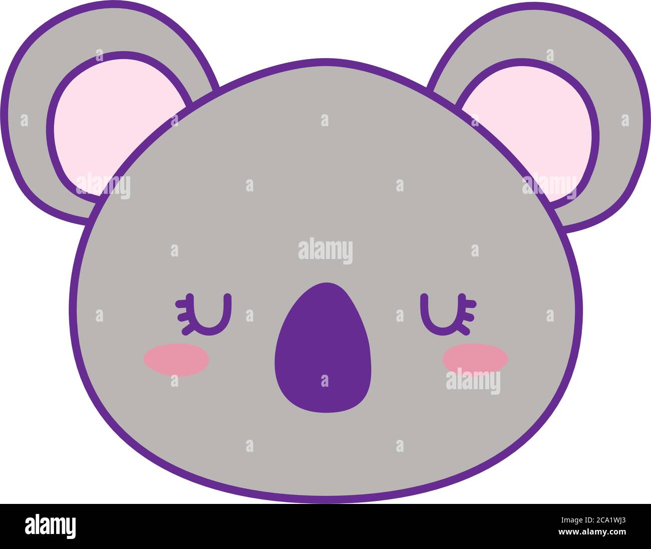 Cute cat cartoon line and fill style icon design, Kawaii animal zoo life  nature and character theme Vector illustration Stock Vector Image & Art -  Alamy