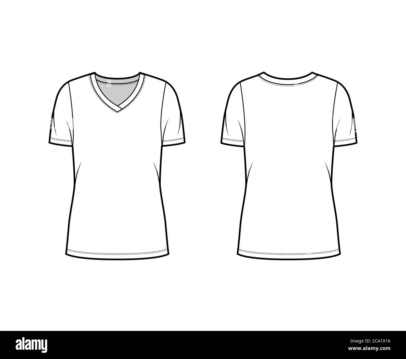 Blank t-shirt men body silhouette Royalty Free Vector Image