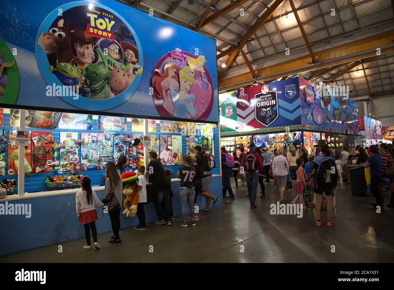 Show bags on sale in the Showbag Hall at the Sydney Royal Easter Show Stock Photo Alamy