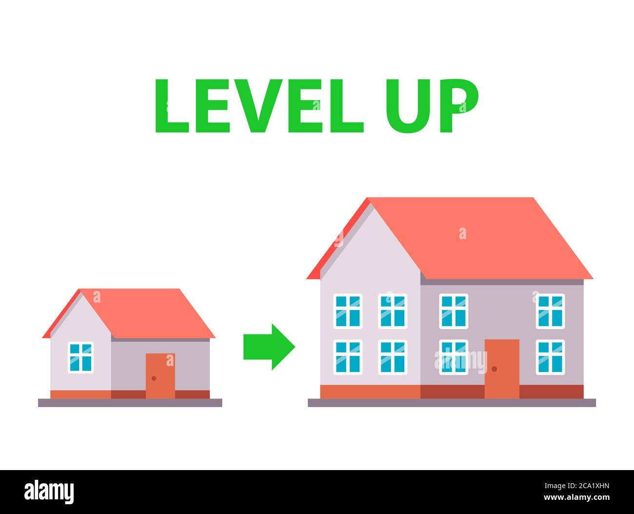 moving to a new house. improvement of housing conditions. flat vector
