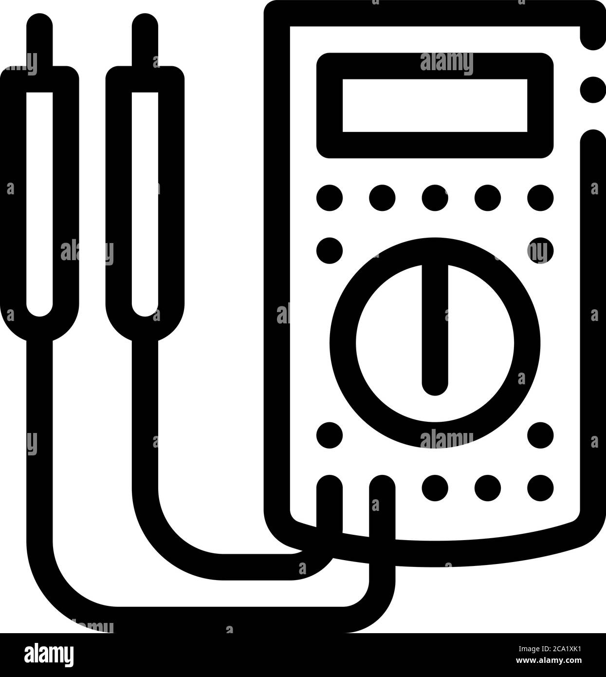 ammeter tool icon vector outline illustration Stock Vector Image & Art