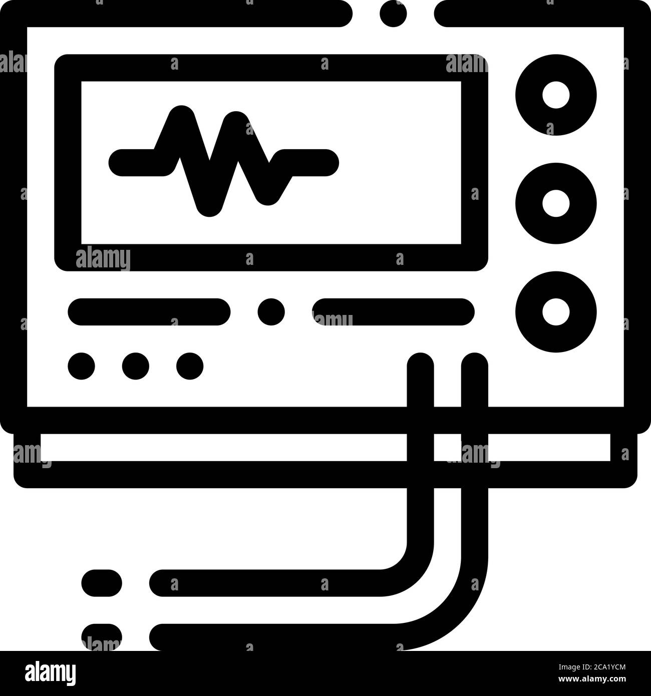 radio diagnosis equipment icon vector outline illustration Stock Vector ...