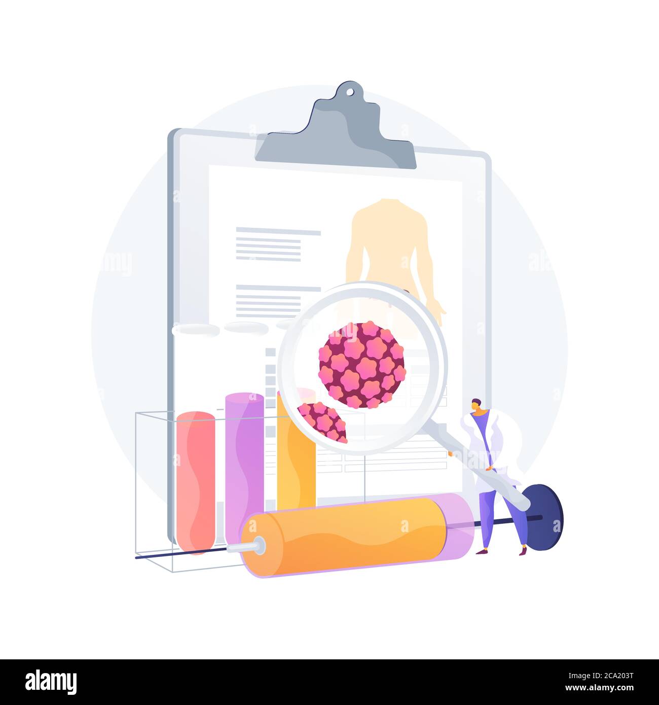 Human papillomavirus HPV abstract concept vector illustration Stock ...