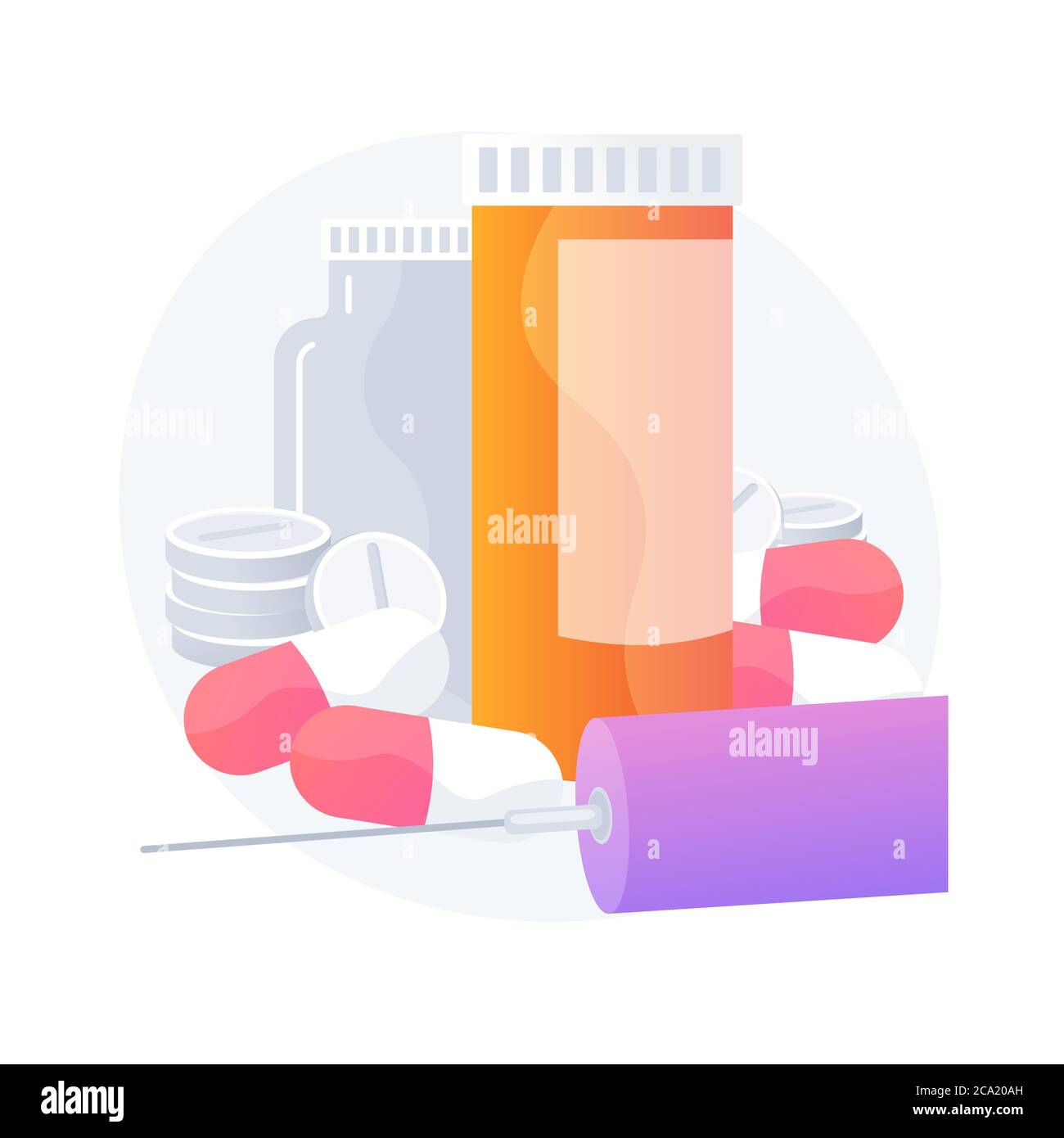 Medications prescription vector concept metaphor Stock Vector