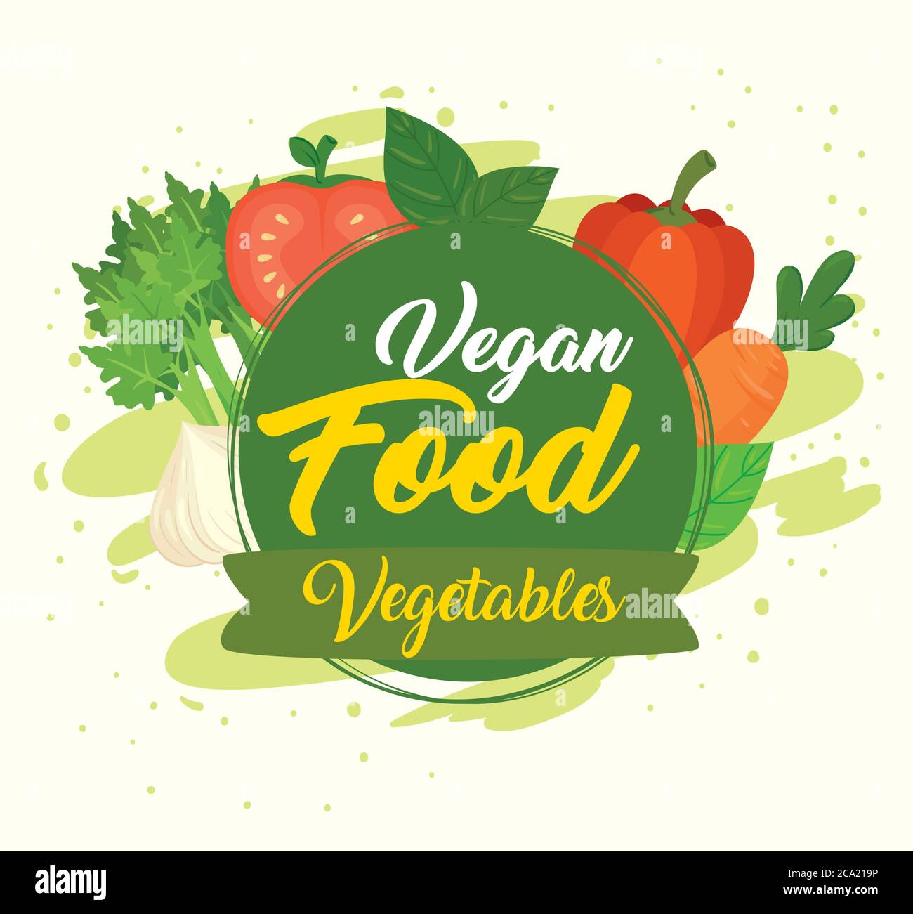 banner with vegetables, concept vegan food, with fresh and healthy ...